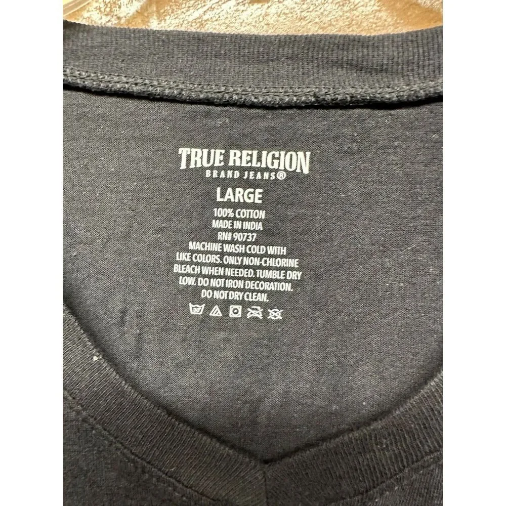 NWOT True Religion‎ Men's V-Neck T-Shirt Size Large